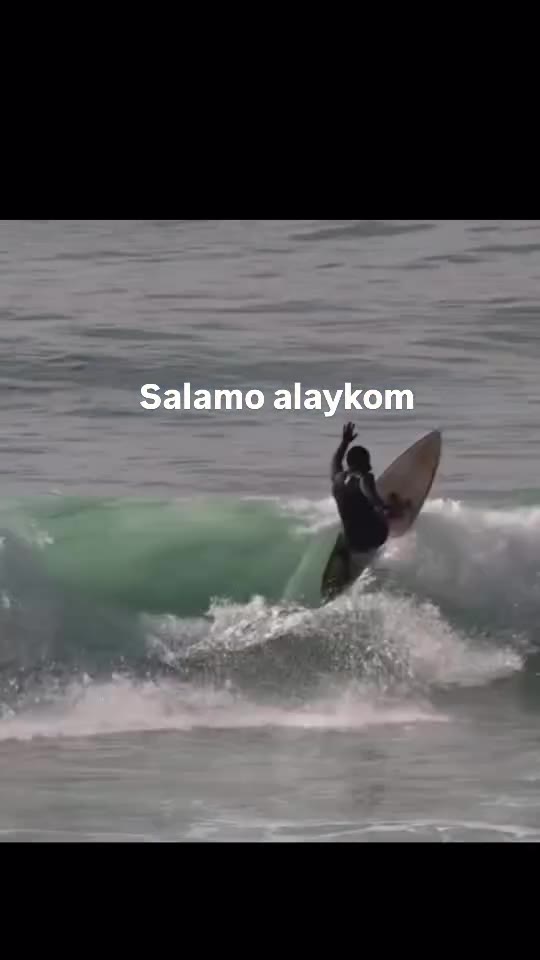 Jamal surfing a clean Taghazout Bay wave